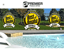 Tablet Screenshot of premierpoolspa.com